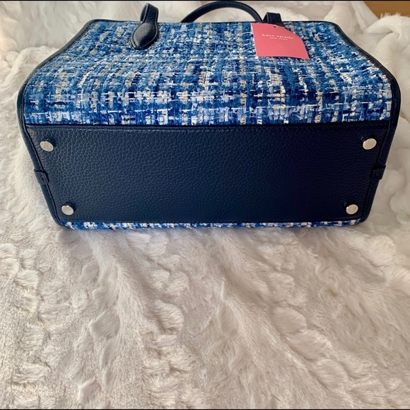 Kate Spade blue tweed satchel NWT - Picture 5 of 6